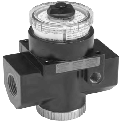 Wilkerson R31 Series Dial-Air Regulator, Port Sizes 3/4, 1, 1-1/4; Flows to 700 SCFM